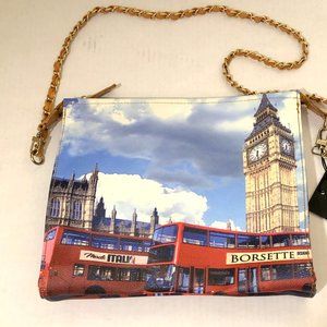 Tourist Bag  London Vegan Crossbody Souvenir New